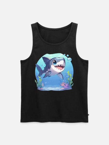 Megalodons Megalodon - Männer Premium Bio Tank Top - Schwarz