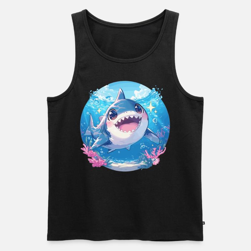 Megalodons Megalodon - Männer Premium Bio Tank Top - Schwarz