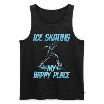 patineur patineur patin à glace patin à glace - Débardeur bio Premium Homme - noir - Devant - Michal (187cm)