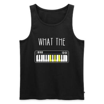 What the F? Musik Piano Klaviatur Akkord F-Dur - Männer Premium Bio Tank Top - Schwarz - Vorne - Michal (187cm)