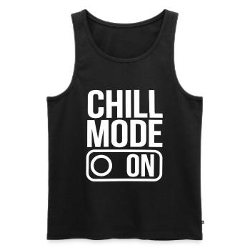 Mode détente sur la mode détente pour toutes les occasions - Débardeur bio Premium Homme - noir - Devant - AI Model Male 178 light (178cm)