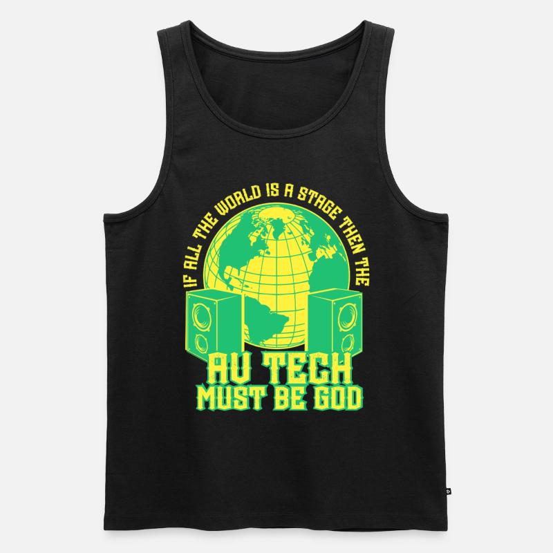 Audiovisueller Techniker AV Tech - Männer Premium Bio Tank Top - Schwarz
