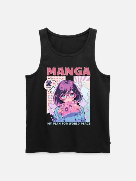 Manga Bøger Manga Elskere - Herre Premium økologisk tanktop - sort