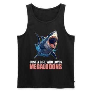 Megalodons Megalodon - Men's Premium Organic Tank Top - black - Front - AI Model Male 178 light (178cm)