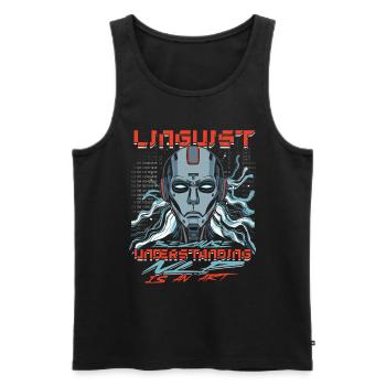 Computerlinguist Understanding NLP Is An Art - Männer Premium Bio Tank Top - Schwarz - Vorne - Michal (187cm)
