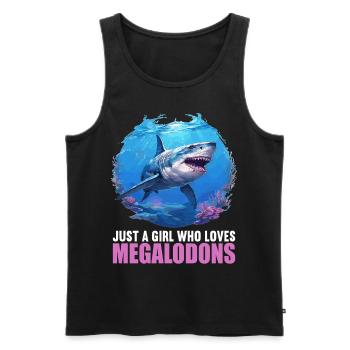 Megalodons Megalodon - Men's Premium Organic Tank Top - black - Front - AI Model Male 178 light (178cm)