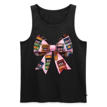 Coquette Bow Spielautomat Glücksspiel Gambler - Männer Premium Bio Tank Top - Schwarz - Vorne - AI Model Male 178 light (178cm)