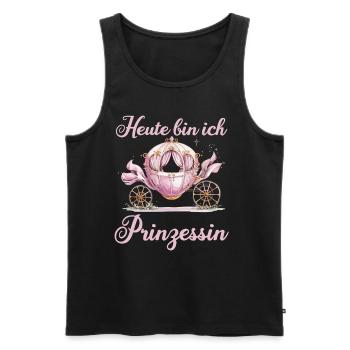 Heute Bin Ich Prinzessin Kutsche Mädchen - Männer Premium Bio Tank Top - Schwarz - Vorne - Michal (187cm)