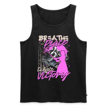 Kendo Japanische Kampfsportarten - Männer Premium Bio Tank Top - Schwarz - Vorne - AI Model Male 178 light (178cm)