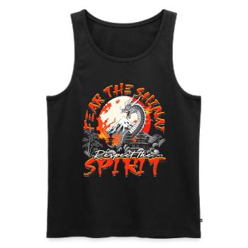 Kendo Japanische Kampfsportarten - Männer Premium Bio Tank Top - Schwarz - Vorne - AI Model Male 178 light (178cm)