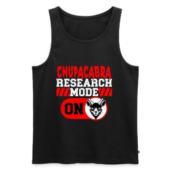 Chupacabra Research Mode On - Männer Premium Bio Tank Top - Schwarz - Vorne - AI Model Male 178 light (178cm)