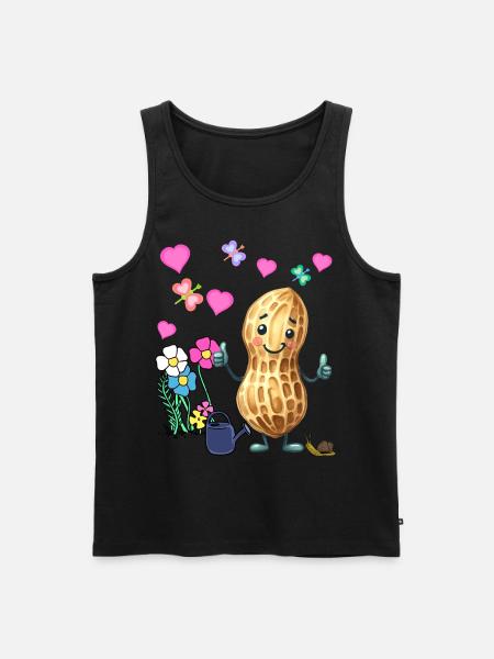 Peanut Spring Garden Flowers Kids - Men's Premium Organic Tank Top - black