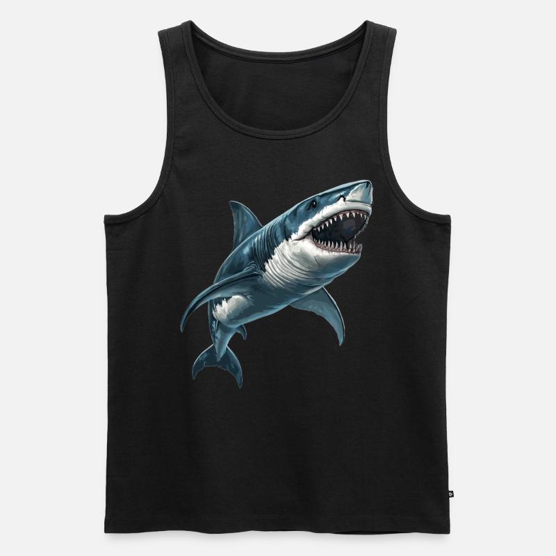Sharks Shark - Men's Premium Organic Tank Top - black