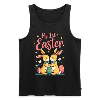 My 1ST Easter Sweet Easter Bunnies First Easter - Men's Premium Organic Tank Top - black - Front - Michal (187cm)