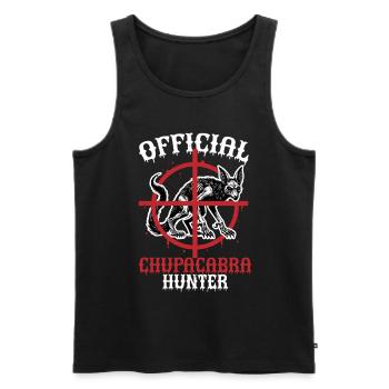 Official Chupacabra Hunter Kryptid Kryptozoologie - Männer Premium Bio Tank Top - Schwarz - Vorne - AI Model Male 178 light (178cm)