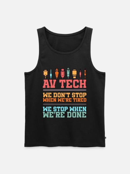 Audiovisueller Techniker AV Tech - Männer Premium Bio Tank Top - Schwarz