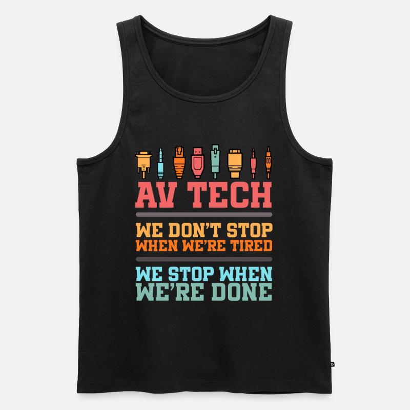 Audiovisueller Techniker AV Tech - Männer Premium Bio Tank Top - Schwarz