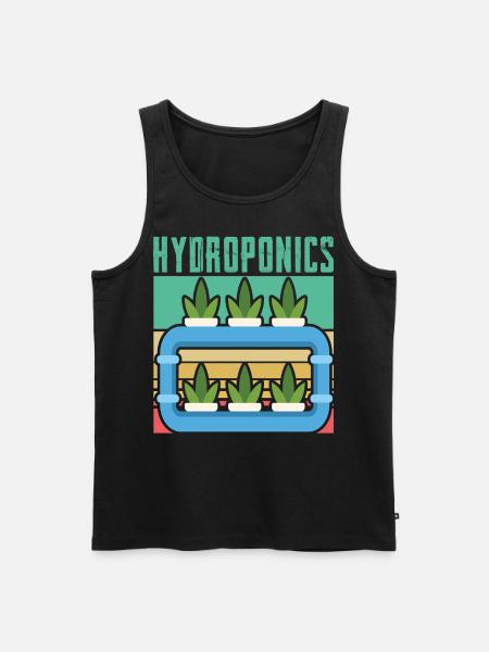 Hydroponics - Men's Premium Organic Tank Top - black