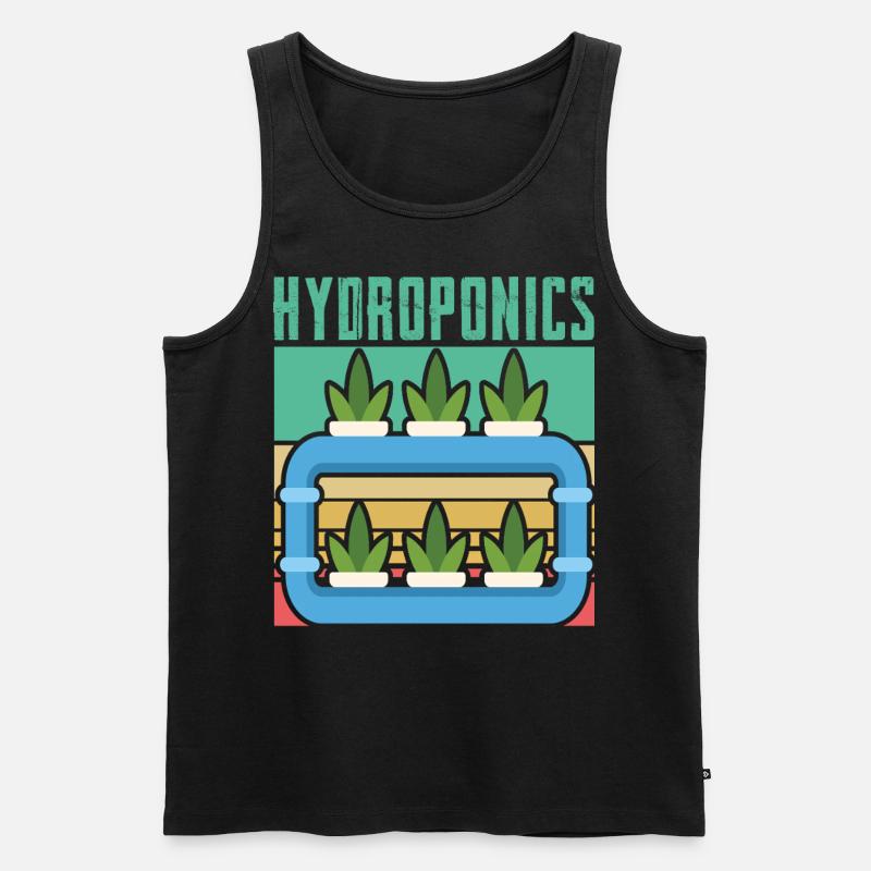Hydroponik - Männer Premium Bio Tank Top - Schwarz
