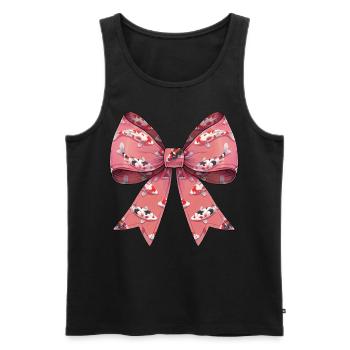 Coquette Bow Koi Fish Carpe Nishikigoi Japon - Débardeur bio Premium Homme - noir - Devant - Michal (187cm)