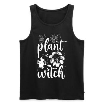 Plant Lover Gardening Halloween - Men's Premium Organic Tank Top - black - Front - Michal (187cm)