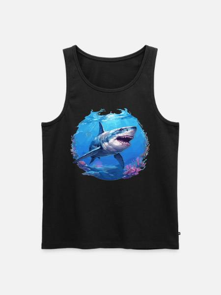 Requins Requin - Débardeur bio Premium Homme - noir