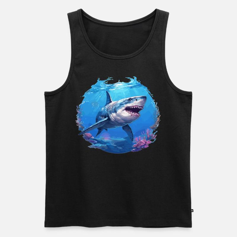 Requins Requin - Débardeur bio Premium Homme - noir