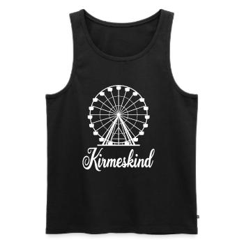 Funfair Child Ferris Wheel Nostalgia Culture Funfair - Men's Premium Organic Tank Top - black - Front - AI Model Male 178 light (178cm)