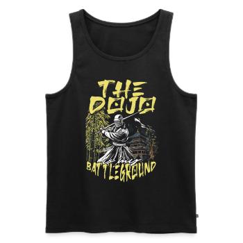 Kendo Dojo Is My Battleground - Männer Premium Bio Tank Top - Schwarz - Vorne - AI Model Male 178 light (178cm)