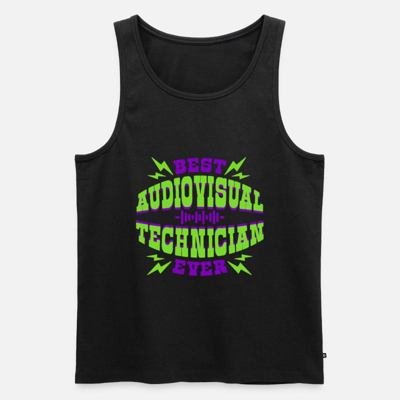 Audiovisueller Techniker AV Tech - Männer Premium Bio Tank Top - Schwarz