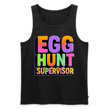 Betreuer der Eiersuche - Männer Premium Bio Tank Top - Schwarz - Vorne - AI Model Male 178 light (178cm)