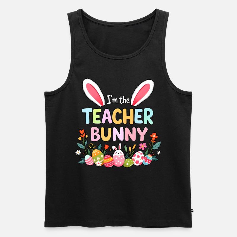 Ich bin der Lehrerhase - Männer Premium Bio Tank Top - Schwarz