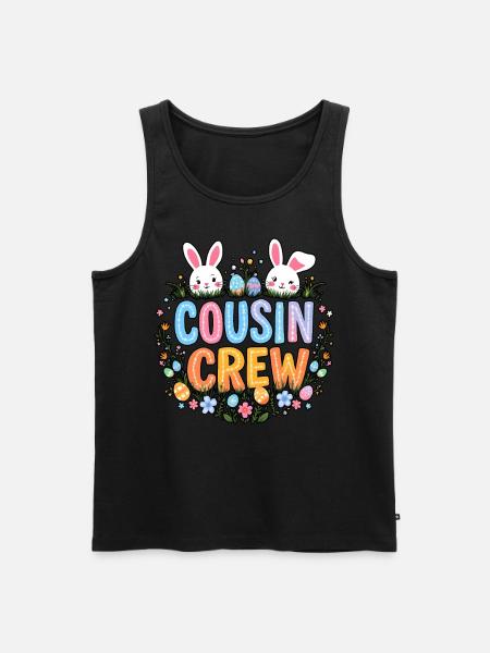 Cousin Crew - Men's Premium Organic Tank Top - black