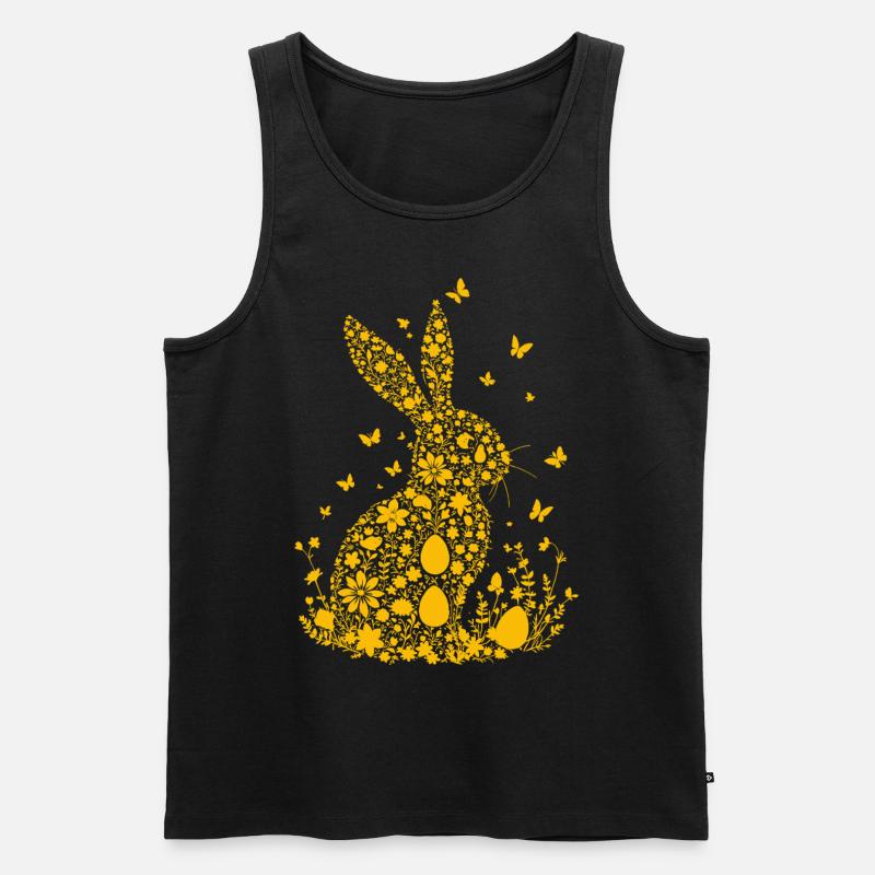 Osterhase - Männer Premium Bio Tank Top - Schwarz