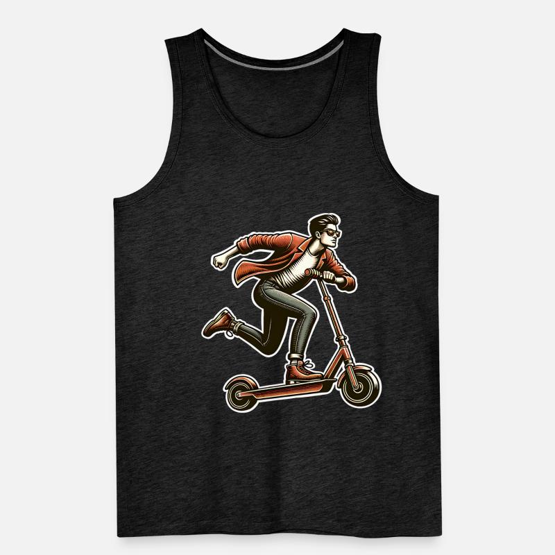 Tretroller E-Scooter E-Roller Männer Premium Bio Tank Top