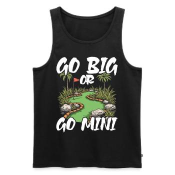Golf Golf Golfer Golf Course - Men's Premium Organic Tank Top - black - Front - AI Model Male 178 light (178cm)