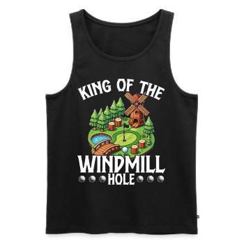 Golf Golf Golfer Golf Course - Men's Premium Organic Tank Top - black - Front - AI Model Male 178 light (178cm)
