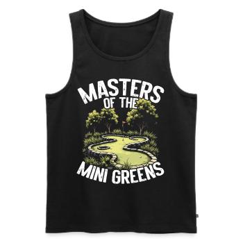 Golf Golf Golfer Golf Course - Men's Premium Organic Tank Top - black - Front - AI Model Male 178 light (178cm)
