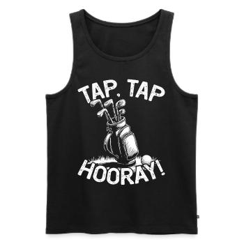 Golf Golf Golfer Golf Course - Men's Premium Organic Tank Top - black - Front - AI Model Male 178 light (178cm)
