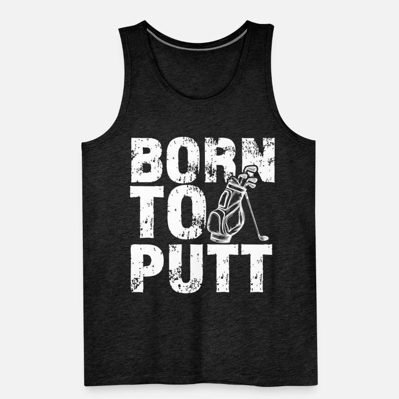 Golf Golf Golfer Golf Course Men's Premium Organic Tank Top