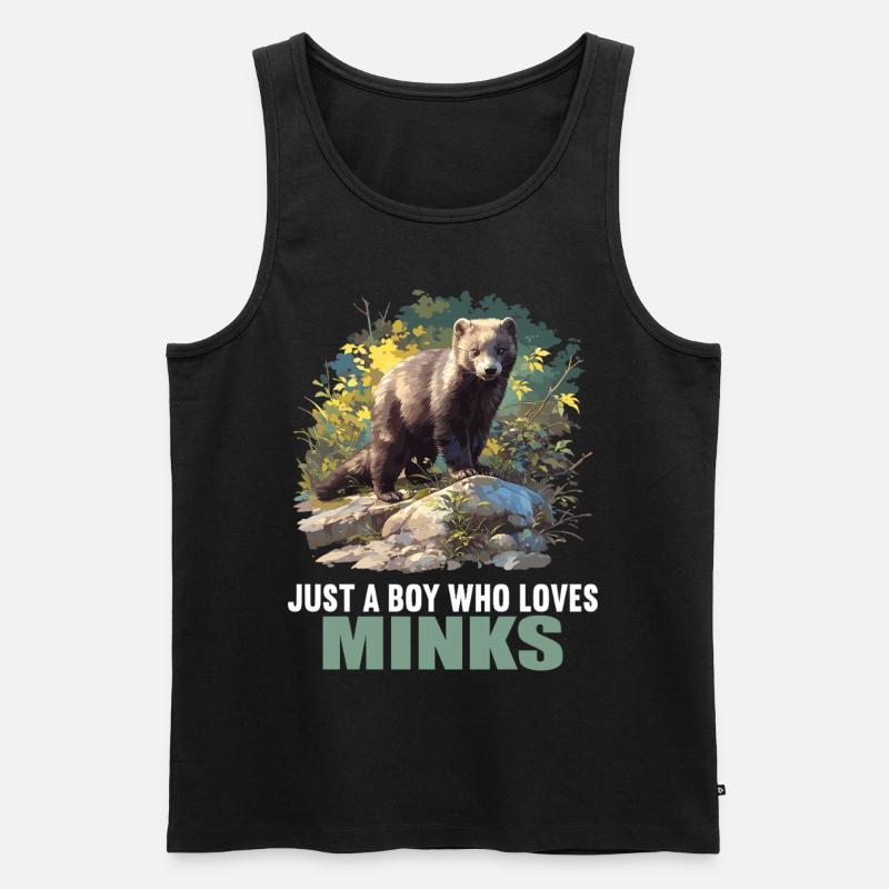 Nerze Nerz - Männer Premium Bio Tank Top - Schwarz