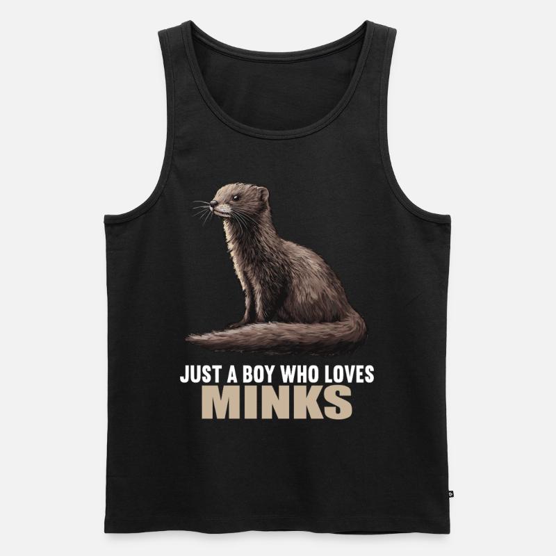 Nerze Nerz - Männer Premium Bio Tank Top - Schwarz