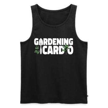 Plant Lover Gardening Gardening Is - Männer Premium Bio Tank Top - Schwarz - Vorne - Michal (187cm)