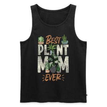 Amoureux des plantes Jardinage Maman Best - Débardeur bio Premium Homme - noir - Devant - Michal (187cm)