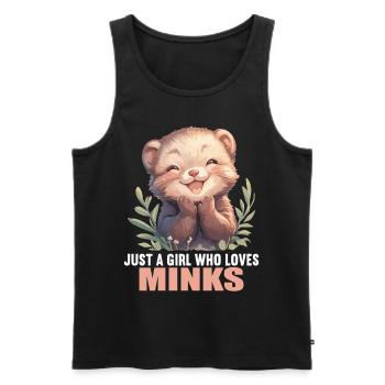 Nerze Nerz - Männer Premium Bio Tank Top - Schwarz - Vorne - Michal (187cm)
