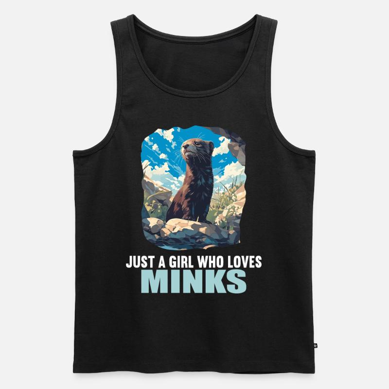 Nerze Nerz - Männer Premium Bio Tank Top - Schwarz