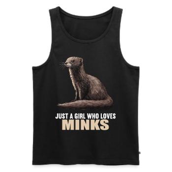 Nerze Nerz - Männer Premium Bio Tank Top - Schwarz - Vorne - Michal (187cm)