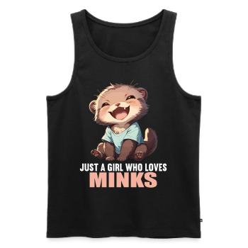 Nerze Nerz - Männer Premium Bio Tank Top - Schwarz - Vorne - Michal (187cm)
