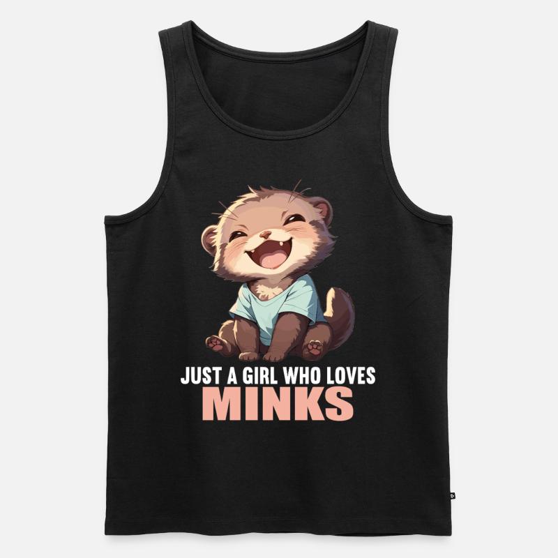 Nerze Nerz - Männer Premium Bio Tank Top - Schwarz