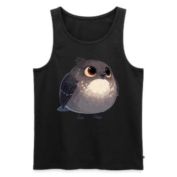 Spottdrosseln Spottdrossel - Männer Premium Bio Tank Top - Schwarz - Vorne - AI Model Male 178 light (178cm)